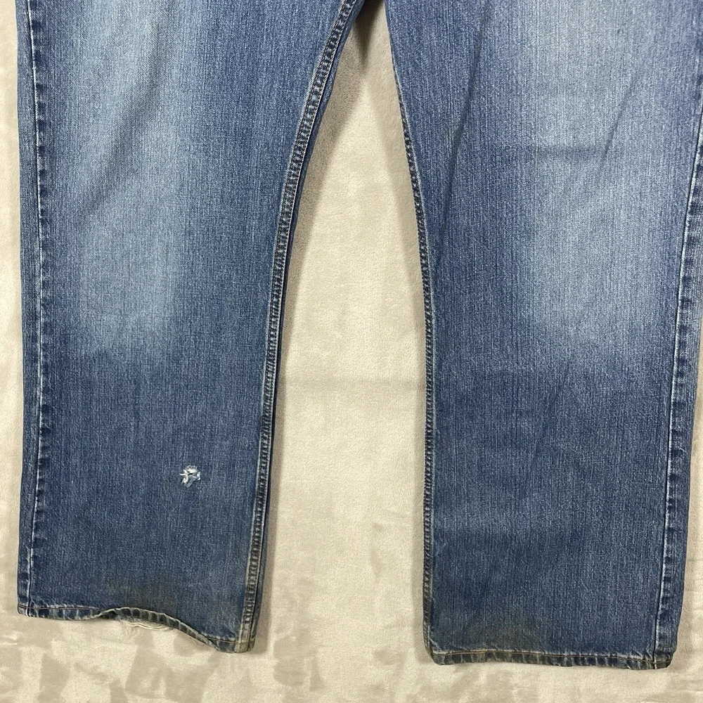 Vtg Levis 567 Low Loose Boot Jeans Mens 38x32 (fit 40x32) Distressed Y2K Faded